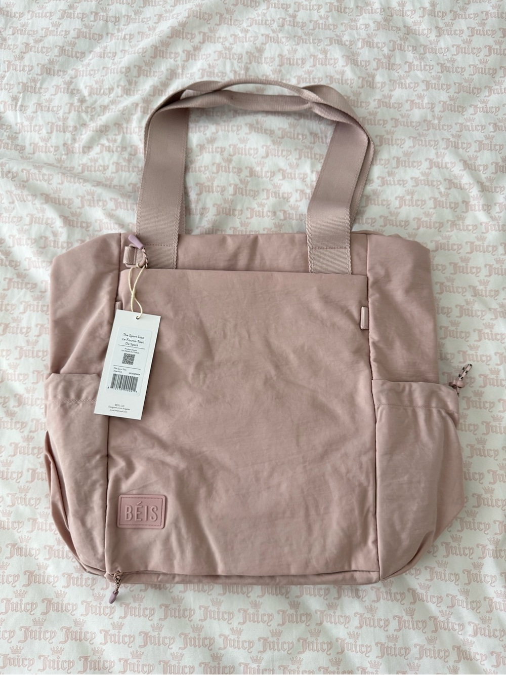 Beis pink Sports Tote Bag